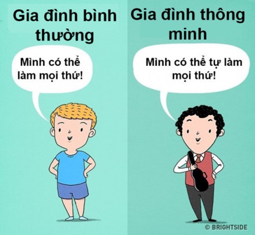 Trong một số gia đình, cha mẹ thường động viên rằng con sẽ thành công trong cuộc sống nếu tin rằng mình có thể làm mọi thứ. Nhưng điều quan trọng hơn, cha mẹ nên giúp trẻ hiểu rằng trẻ có thể làm mọi thứ bằng chính năng lực của mình. 